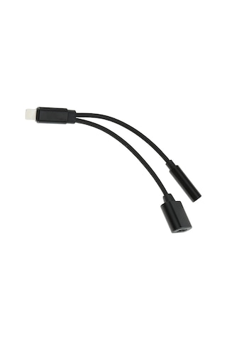 Suntek 3.5MM Kulaklık Ses Adaptörü Şarj Kablosu Lightning