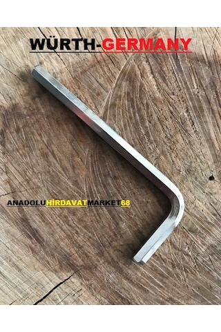 Würth 8Mm Alyan Anahtar Cr Çelik Allen Paslanmaz Germany