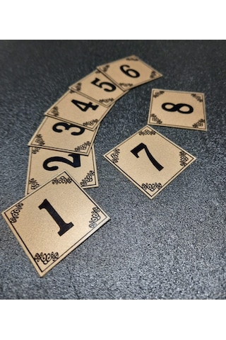 Posta Kutusu Numaraları 4X4 Cm Yapışkanlı No 1'Den 8 E