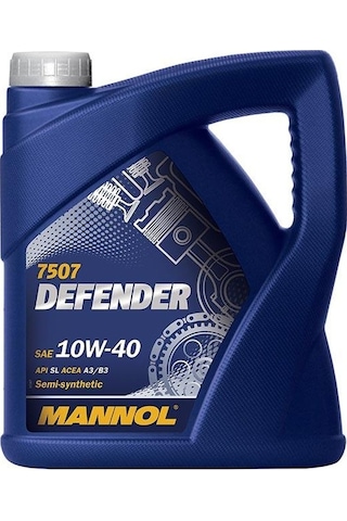 Mannol Defender 10W-40 Yarı Sentetik Motor Yağı 4 L