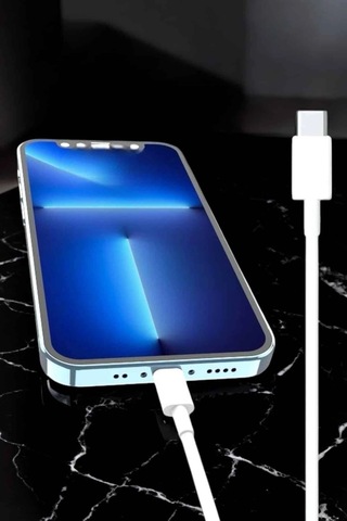 Iphone Uyumlu İos Uyumlu Lightning Hızlı Şarj Tye C Lightning Şarj Kablosu