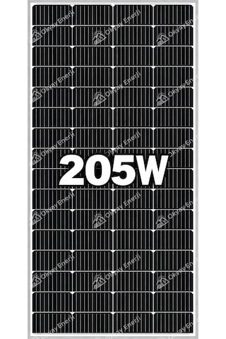 Okyay Enerji 205 Watt Monokristal Güneş Paneli A+ Okyay Enerji 205 Watt Monokristal Güneş Paneli A+