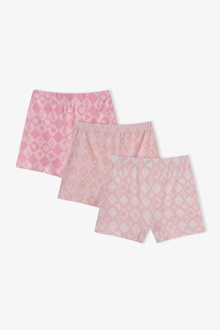 Penti Kız Çocuk Princess Print Yıldız Desenli Pamuklu 3lü Boxer Çok Renkli