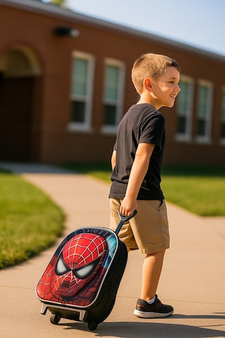 Newfull Çekçekli Erkek Örümcek Anaokul Sırt Çantası