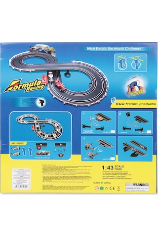 Sunman Oyuncak Yarış Set 1/43 Formula Racing Müzikli 285 CM. - Standart