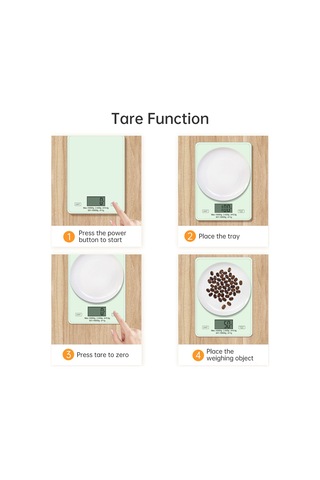 Mufunye Beyaz Ev Kullanıma Küçük Mutfak Terazi, Yüksek Hassasiyetli Sensör, Cam Platform, Usb Şarjlı, Birim Dönüştürücü, Kolay Temizlenir Çok Renkli