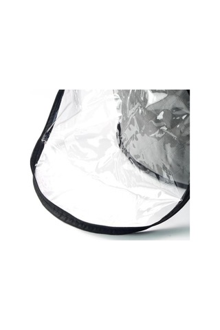 Saplı Fermuarlı Büyük Boy Şeffaf Şapka Saklama Çantası Şeffaf Tasarım Katlanabilir Kovboy Şapka Düzenleyici Geniş Kenarlı Şapka Kılıfı Siyah