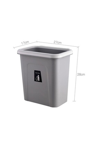 Tongxida İtmeeli Gri Duvara Monteli Plastik Sıhhi Çöp Kutusu, Mutfak Sınıflandırılmış Asılı Gri