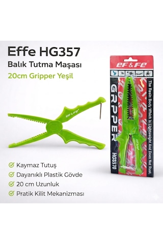 Effe Hg357 Balık Tutma Maşası 20cm Gripper Yeşil