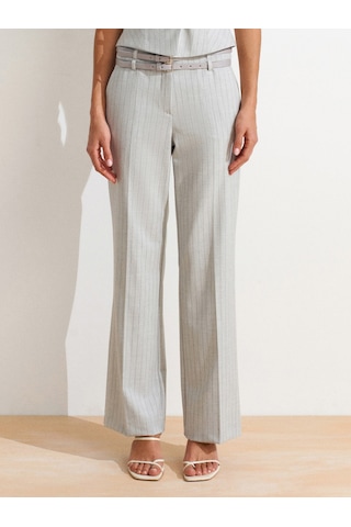 Dilvin 72129 Çift Kemerli Pantolon-gri Gri