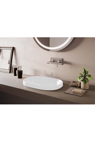 VitrA Frame Tezgah Üstü Oval Lavabo 56 CM Beyaz 5652B403-0016