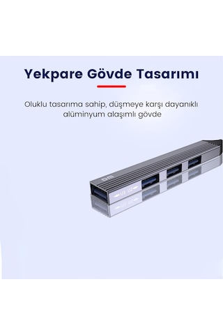Dm CHB057 Usb Type-C To 4 Portlu 3xUsb 2.0 1xUsb 3.0 1 M Hub Çoklayıcı