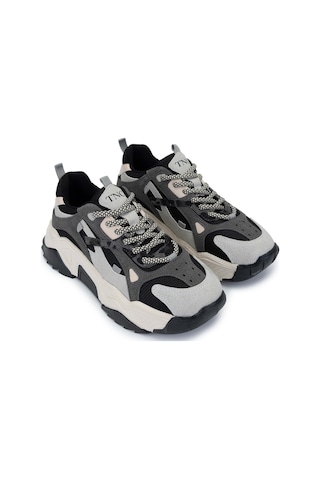 Tamer Tanca Vegan Kadın Sneakers 936 65137 Bn Ayk Sk24-25 Buz Siyah Buz - Siyah
