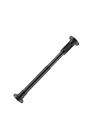 Ulzyvf Paslanmaz Çelik Banyo Perde Çubuğu - 43-78.7 Inç Ayarlanabilir Gerilimli Kurutma Askısı Siyah Siyah