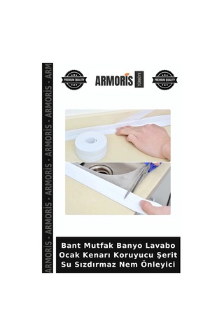 Bant Mutfak Banyo Lavabo Ocak Kenarı Koruyucu Şerit Su Sızdırmaz Nem Önleyici