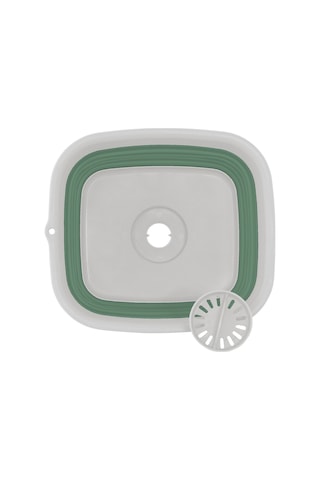 Outwell Collaps Wash Bowl W/drain Katlanır Kamp Lavabosu Yeşil-gri