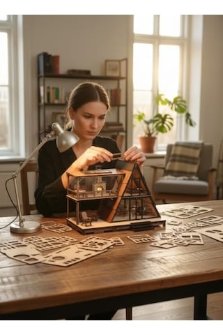 Kendin Yap Maket Ev Kış Evi