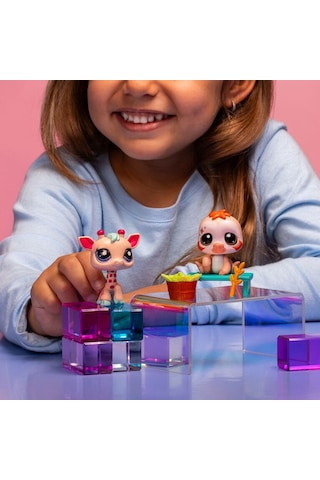 Hasbro Littlest Pet Shop 2'li Paketa 00586 G7 93-g7 92 Zürafa-tembel Hayvan Çok Renkli