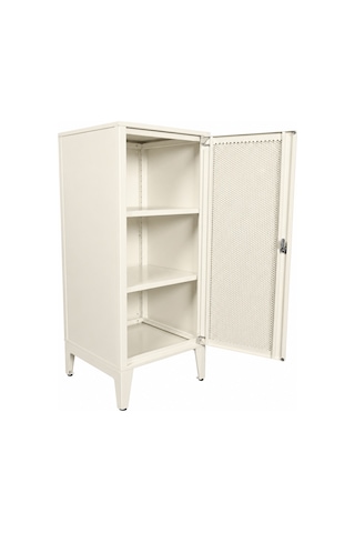 Alfafonet Ziglat Serisi Perfore Kapaklı Çok Amaçlı Dolap 450x900x450 Mm Mat Beyaz