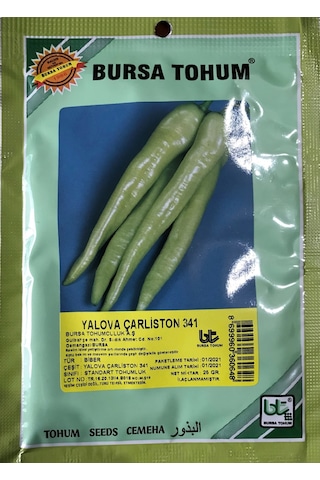 Biber Tohumu Yalova Çarliston 25 GR 3000 Adet Tohum