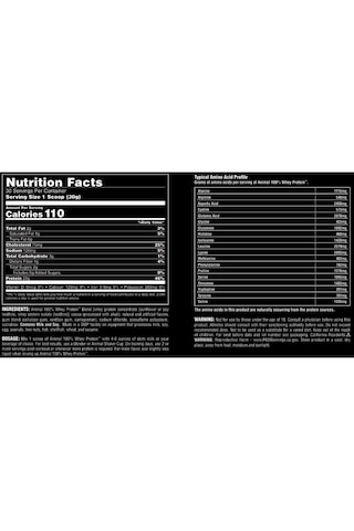 Animal, 100% Whey Protein 908 Gr Çikolata Aromalı Çikolata