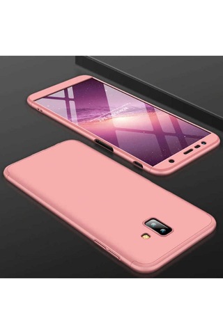 Samsung Uyumlu Galaxy J6 Plus Kılıf Zore Ays Kapak Rose Gold