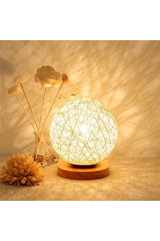 Cozhyess Ahşap Masa Lambası, El Bileğiyle Led Gece Lambası Diğer