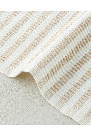 English Home Pure Plaid Pamuk Polyester 3'lü Kurulama Bezi 30x30 Cm Bej