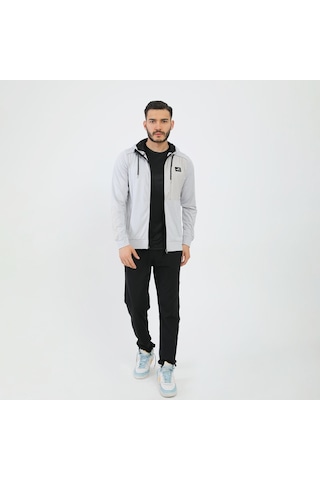 Joma Gri Erkek Günlük Sweatshirt Kapşonlu Full Zip Poly.crush M 4 001