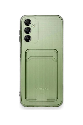 Samsung Galaxy A55 5g Kılıf Kart Şeffaf Silikon