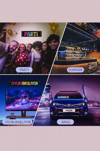 Programlanabilir Led İşaretler İç Mekan İçin Mesaj Kaydırma 60cm
