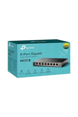 Tp-lınk Tl-sg108e, 8 Port, Gigabit, Easy Smart, Yönetilebilir, Metal Kasa, Masaüstü Switch