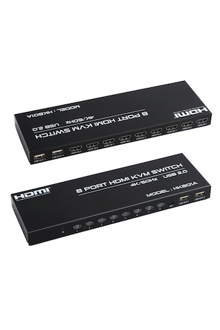 Dark DK-AC-KVMHD8X1 8 Port 4K 60 Hz HDMI Kvm Switch