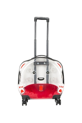 Pawbloom Voyage Şeffaf Tekerlekli Lüks Evcil Hayvan Taşıma Çantası