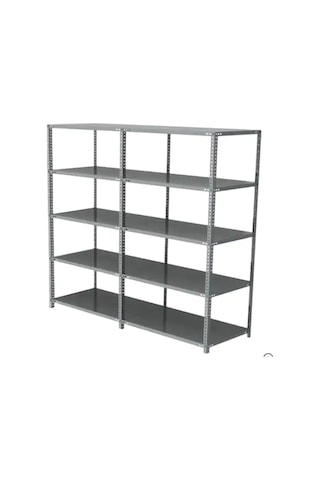 Mekoraf Mekoraf 31 X 93 2.5 Metre Imalattan 5 Katlı Duble Çelik Raf