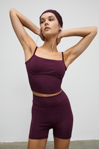 Urban Beat Shavonte Kadın Esnek Ve Yumuşak Dokulu Göğüs Altı Biyeli Pedli Bordo Büstiyer Bordo