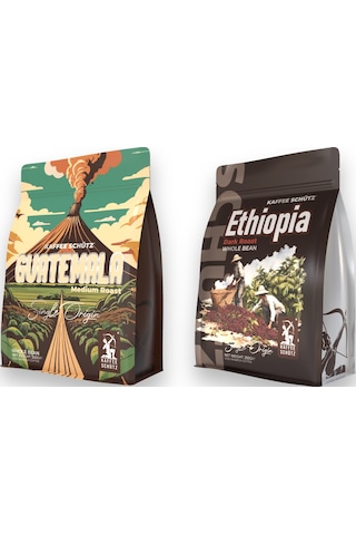 Guatemala - Ethiophia Çekirdek Kahve I 250g X2 Çekirdek Kahve