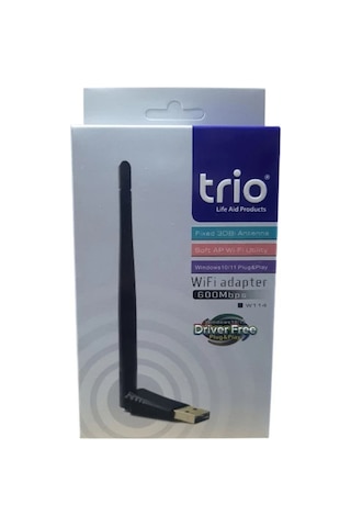Trio W114 600 Mbps Yüksek Hızlı Usb Wifi Dongle Wifi Adaptörü Kablosuz