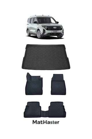 Ford Courier 2025 Model 5d Premium Ekstra Havuzlu Paspas Ve Bagaj Havuzu Set