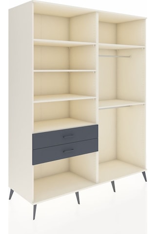Kronos Gardrop 6 Raflı 2 Çekmeceli 2 Askılı 176x59x221 Aytaşı-aytaşı/antrasit Aytaşı/antrasit