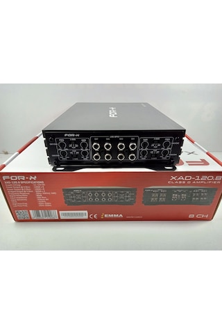 For-x Amfi 8 Kanal For-x Xad-120.8 Ses Ve Bass Anfisi - 8 Kanal For-x Anfi
