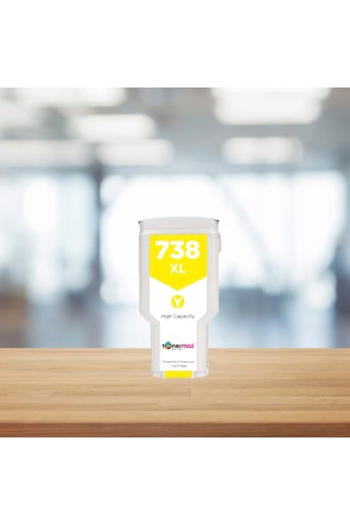 Hp 738 Xl 676m8a 300 Ml Sarı Uyumlu Kartuş / Designjet T850 / T950