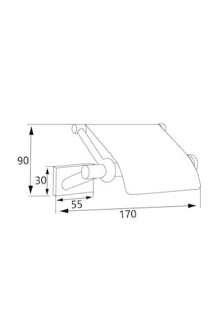 Soho Pıccolo Kapaklı Kağıtlık Krom