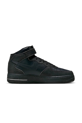 Nike Air Force 1 Mid Halloween Black Leather Sneaker Siyah Deri Günlük Spor Ayakkabı Dq7666-001