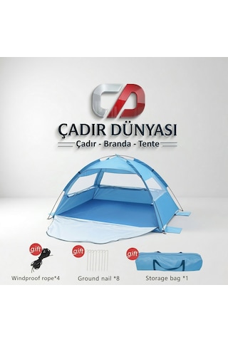 Çadır Dünyası Profesyonel Balıkçı Çadırı - 200x150x115 Cm Otomatik Kurulum, Su Geçirmez Ve Rüzgar Korumalı Kompakt Kamp Kabini Çok Renkli