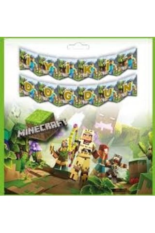 Minecraft Temalı İyi Ki Doğdun Banner Tüm Yaşlar