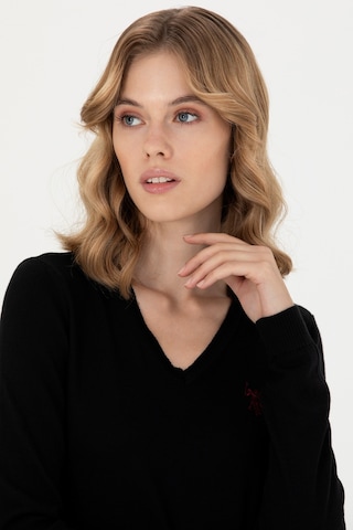 U.s. Polo Assn. Kadın Siyah Kazak /triko 50276570-vr046 Siyah