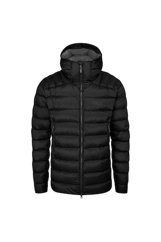 Rab Electron Pro Kapüşonlu Kaz Tüyü Mont Siyah Renk Siyah