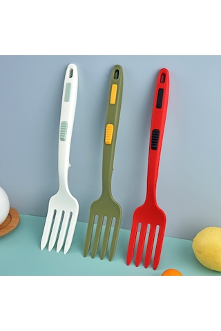 Yifomall Siyah Silikon Mutfak Çatalı - Modern Tasarım, Çok Amaçlı Kullanım, Dayanıklı Malzeme, Restoran Ve Ev İçin Toplu Satış Diğer