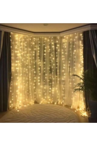 Perde Led 3 Metre Kumandalı 8 Ayrı Moda Sahip 3mx3m Led